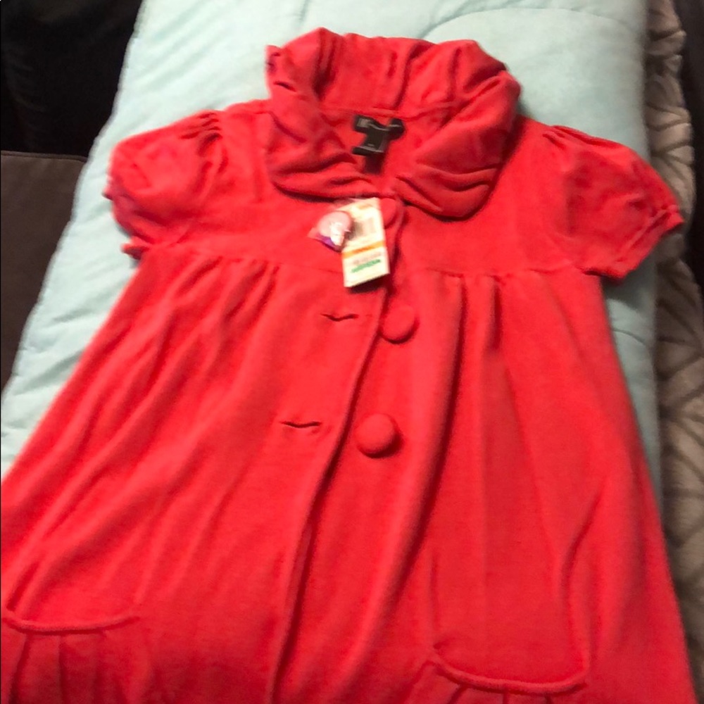 Hot pink shirt/dress